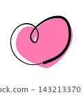 Hand-drawn heart vector 143213370