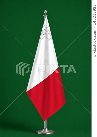 3D Flag on ceremonial flag 3D Flag on ceremonial flag 143213983