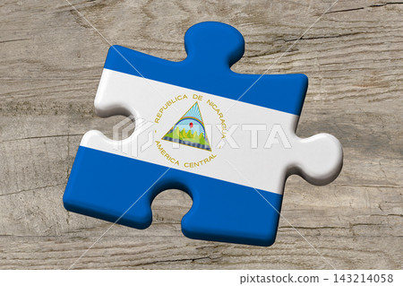 3D Flag on jigsaw puzzle pieces 3D Flag on jigsaw puzzle pieces 143214058