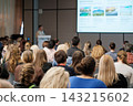Tourism seminar audience watching a destination presentation 143215602
