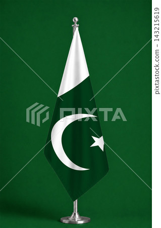 3D Flag on ceremonial flag 3D Flag on ceremonial flag 143215619
