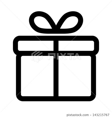 Vector gift, present icon 143215767
