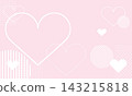 A light pink background with pop-art hearts, stripes, and dots. 143215818