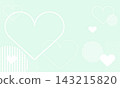 A light green background with pop-art hearts, stripes, and dots. 143215820