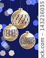 3DCG background of a ball ornament with a translucent Japanese pattern (vertical orientation) 143216035