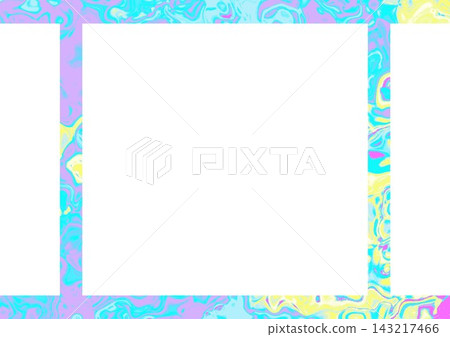 Water purple/yellow fluid marble 3-tier frame Water purple/yellow fluid marble 3-tier frame 143217466