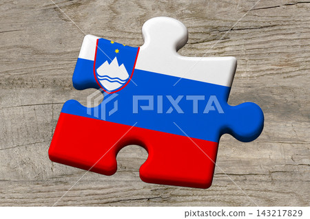 3D Flag on jigsaw puzzle pieces 3D Flag on jigsaw puzzle pieces 143217829