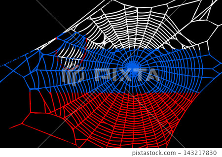 3D Flag on spider web 3D Flag on spider web 143217830