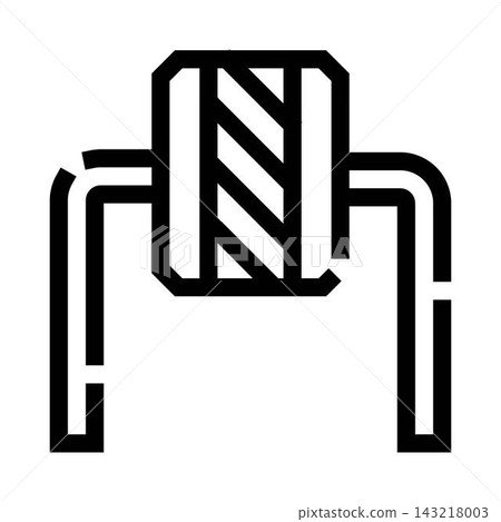 Water well bucket drawing outline line art Water well bucket drawing outline line art 143218003