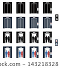 Elevator icon set 143218328