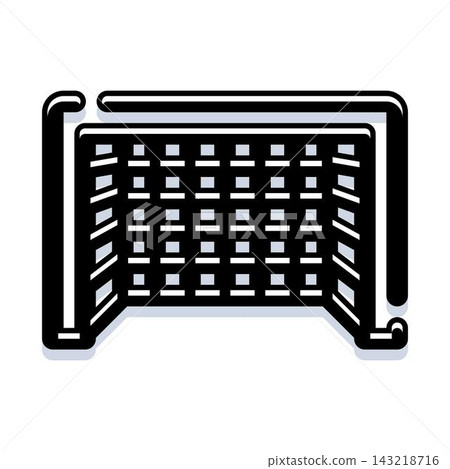 Soccer goal net representing winning and achievement 143218716