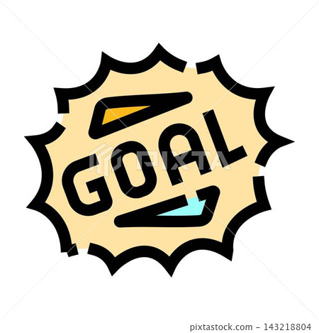 Goal word text in comic speech bubble Goal word text in comic speech bubble 143218804