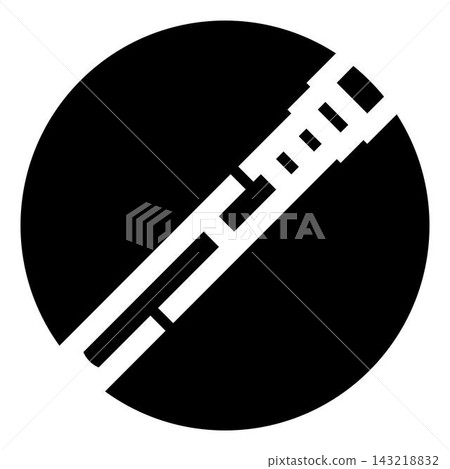 Abstract black circle with diagonal white stripe pattern Abstract black circle with diagonal white stripe pattern 143218832