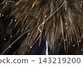 Light traces of fireworks 143219200