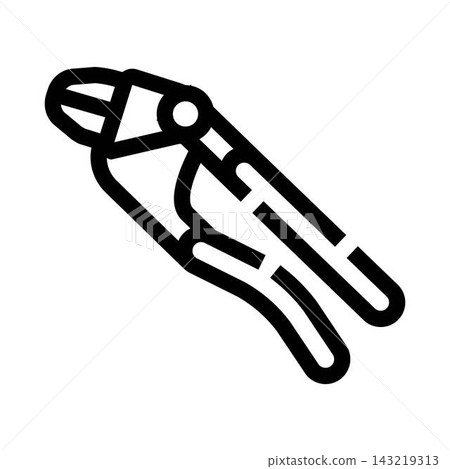 Pliers tool icon representing repair and construction Pliers tool icon representing repair and construction 143219313
