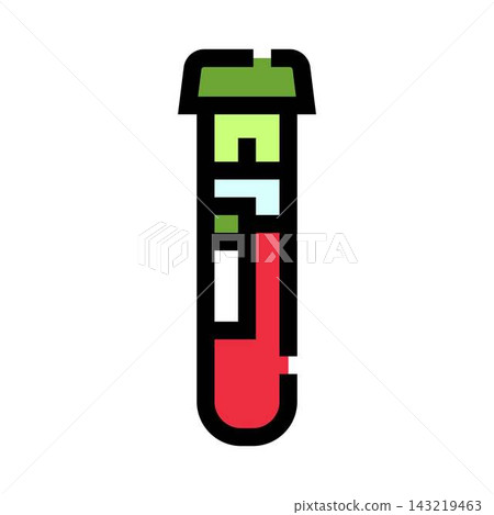 Test tube collecting blood sample for medical analysis Test tube collecting blood sample for medical analysis 143219463