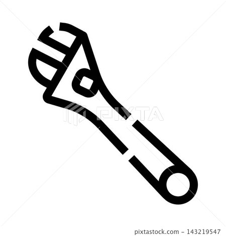 Adjustable spanner icon for repair and maintenance Adjustable spanner icon for repair and maintenance 143219547