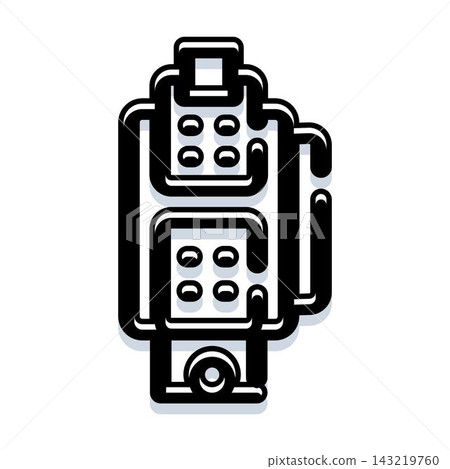 Wearable device icon representing technology and connectivity 143219760