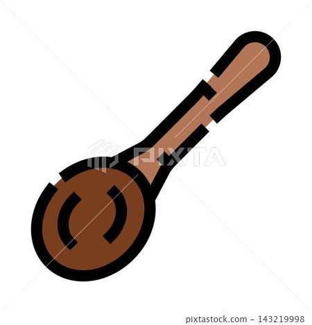 Wooden spoon icon for kitchen and tableware design Wooden spoon icon for kitchen and tableware design 143219998