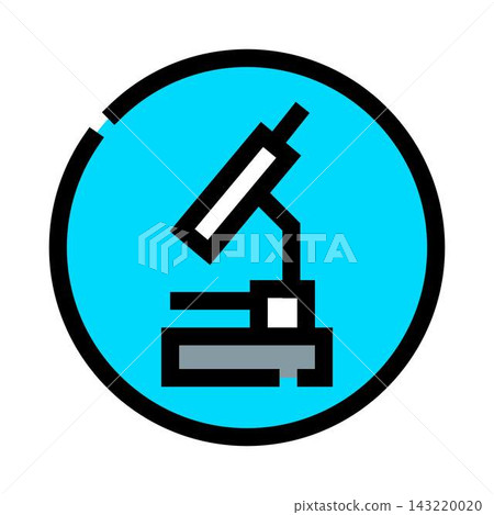 Microscope icon for scientific research and biology Microscope icon for scientific research and biology 143220020