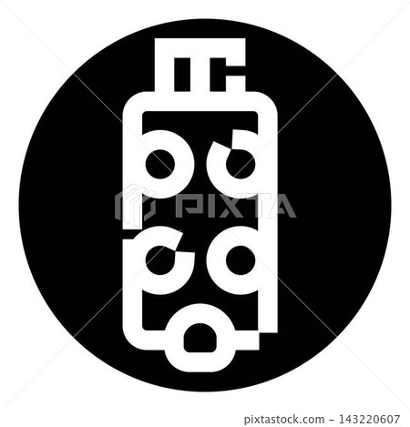 Abstract logo incorporating typography design in a circle Abstract logo incorporating typography design in a circle 143220607
