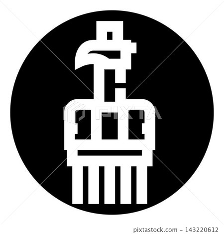 Royal crown outline icon with regal emblem 143220612
