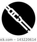 Seatbelt buckle graphic concept for safety signage 143220614