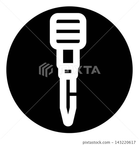 Jackhammer tool icon vector illustration for construction work Jackhammer tool icon vector illustration for construction work 143220617