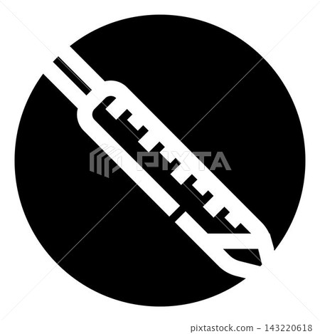 Medical syringe injecting liquid into body icon Medical syringe injecting liquid into body icon 143220618