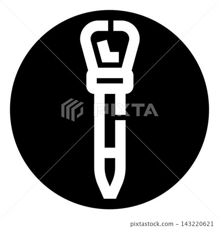 Jackhammer drill bit power tool icon design Jackhammer drill bit power tool icon design 143220621