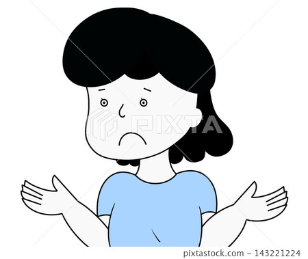 A woman who is at her wit's end (cool colors) A woman who is at her wit's end (cool colors) 143221224