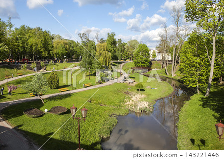 The picturesque Jean-Emmanuel Gilibert Park. Grodno, Republic of Belarus. The picturesque Jean-Emmanuel Gilibert Park. Grodno, Republic of Belarus. 143221446