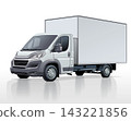 Vector truck template isolated on white 143221856