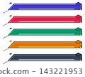 Business Slant Title Frame, 5-Color Set 143221953