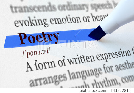 the definition of the word POETRY highlighted in blue the definition of the word POETRY highlighted in blue 143222813
