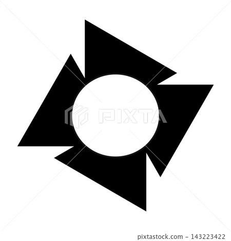 A simple black and white spotlight illustration on a transparent background. A simple black and white spotlight illustration on a transparent background. 143223422
