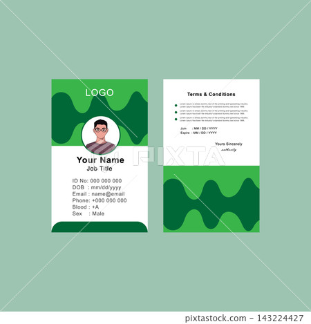 Nice Awesome Good to See ID Card Design 143224427