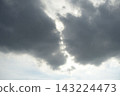 Sunlight shining through the cloudy sky 143224473