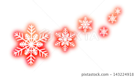 閃閃發光的雪花,紅色 閃閃發光的雪花,紅色 143224918