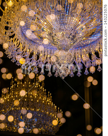 Large chandelier and illuminations at Ebisu Garden Place Large chandelier and illuminations at Ebisu Garden Place 143225076