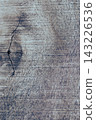 Aged wood surface showing deep grain lines, a distinctive crack, and a visible knot, providing a rich, textured background for various design projects 143226536