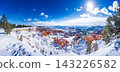 panorama Bryce Canyon National Park in Winter season , Utah, USA 143226582