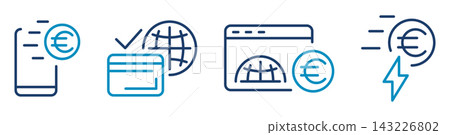 Flat mobile payment icon, transaction and online payment, payment gateway, instant transfer, set of structural illustrations Flat mobile payment icon, transaction and online payment, payment gateway, instant transfer, set of structural illustrations 143226802