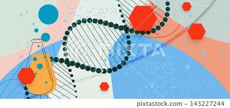 Futuristic molecule structure, DNA sequence, connected neural web Futuristic molecule structure, DNA sequence, connected neural web 143227244