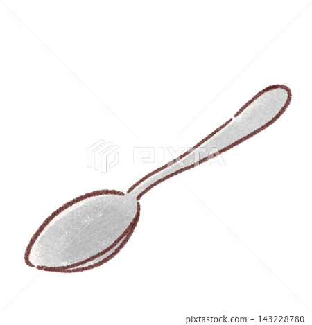 Simple spoon icon illustration Simple spoon icon illustration 143228780