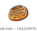 Sugar Bread Cute and Relaxed Characters 143229974