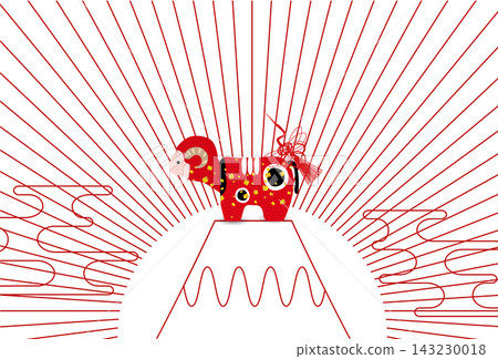一尊傳統的紙漿塑像矗立在富士山頂,沐浴在冉冉升起的太陽光芒中。 一尊傳統的紙漿塑像矗立在富士山頂,沐浴在冉冉升起的太陽光芒中。 143230018