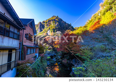 Yabakei, Oita Prefecture: A valley dyed in autumn colors. Yabakei, Oita Prefecture: A valley dyed in autumn colors. 143230134