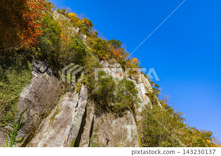 Yabakei, Oita Prefecture: A valley dyed in autumn colors. Yabakei, Oita Prefecture: A valley dyed in autumn colors. 143230137