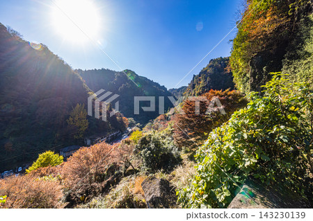 Yabakei, Oita Prefecture: A valley dyed in autumn colors. Yabakei, Oita Prefecture: A valley dyed in autumn colors. 143230139